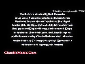 2 Black Thugs Fuck Claudia Marie Anal