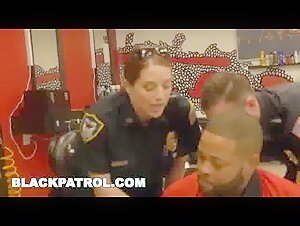 BLACK PATROL - Robbery Suspect Apprehended And Fucked By MILF Cops