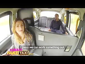 Female Fake Taxi Big black cock stretches sexy slim drivers tight holes